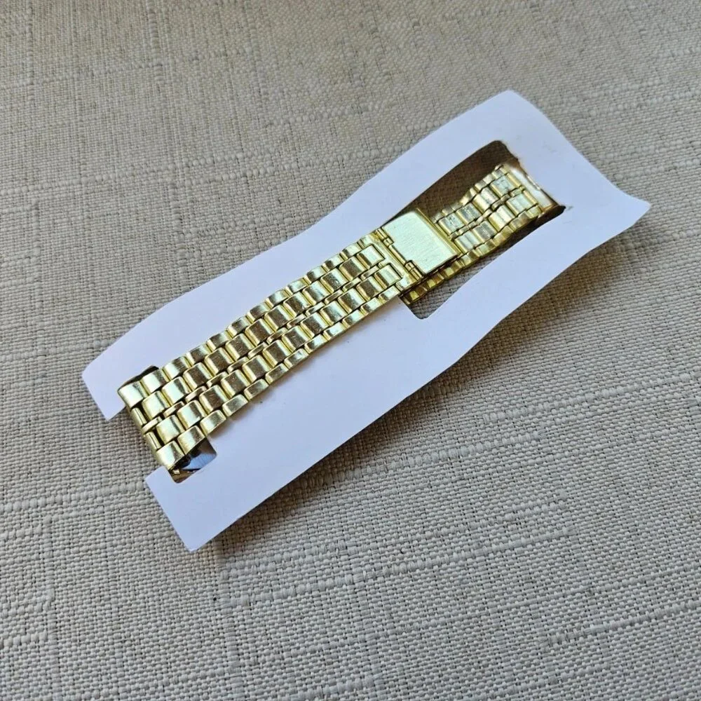 Women Wristwatch Yellow Gold Tone Digital Wrist Watch Multi Functional NEW - Picture 7 of 12